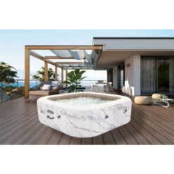 Spa Gonflable Intex PureSpa Calacatta 4 Places -Spa Relaxation Promos Magasin 28464ex ambiance 2 min