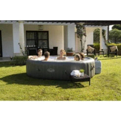 Spa Gonflable Bestway Lay-Z Spa MAURITIUS AirJet 7 Places -Spa Relaxation Promos Magasin 60067 spa gonflable bestway lay z spa mauritius ambiance groupe