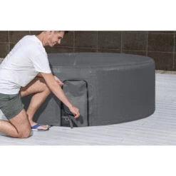 Couverture Thermique Pour Spa Rond Bestway Ø 180 X H 66 Cm -Spa Relaxation Promos Magasin housse thermique ronde energysense 180 m x 66 cm pour spa gonflable lay z spa 4