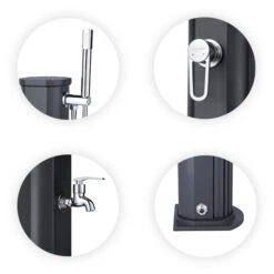 Douche Solaire Jolly Go 20L-Anthracite -Spa Relaxation Promos Magasin jolly go points forts zoom total