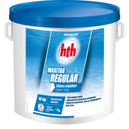 HTH Maxitab Regular 10kg - Galets De Chlore Stabilisé 500gr 1 HTH Maxitab Regular 10kg - Galets De Chlore Stabilisé 500gr