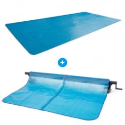 Pack Bâche à Bulles Pour Piscine Rectangulaire XTR 5,49 X 2,74 M + Enrouleur Intex