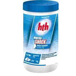 HTH Minitab Shock - Chlore Stabilisé Pastilles 1,2kg 1 HTH Minitab Shock - Chlore Stabilisé Pastilles 1,2kg