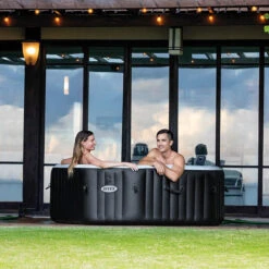 Spa Gonflable Intex PureSpa Carbone 4 Places -Spa Relaxation Promos Magasin spa gonflable intex purespa carbone 4 places 2